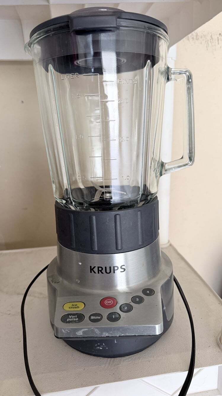 Krups KB720 1000 Watt 5-Speed Blender Pulser Ice Crusher 60oz Glass (B1-D14)